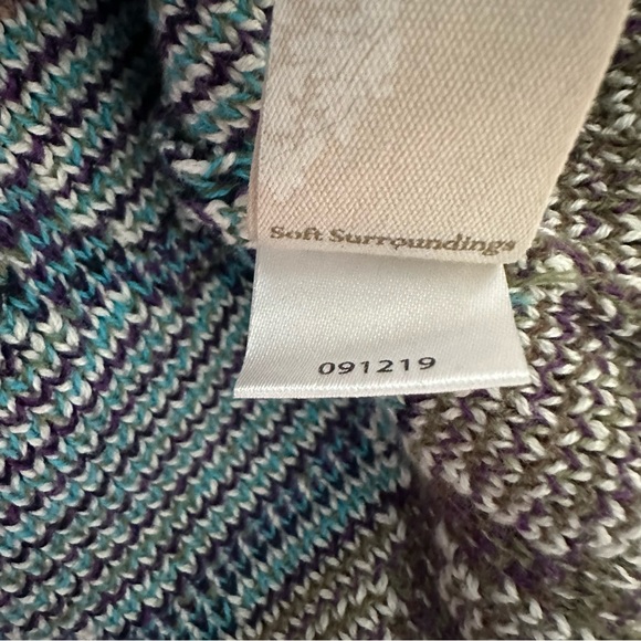 Soft Surroundings Loveland Jacquard Cardigan Sweater Size S - Picture 8 of 8